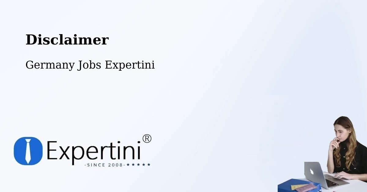 Disclaimer – Schwalbach Am Taunus - Germany Jobs Expertini